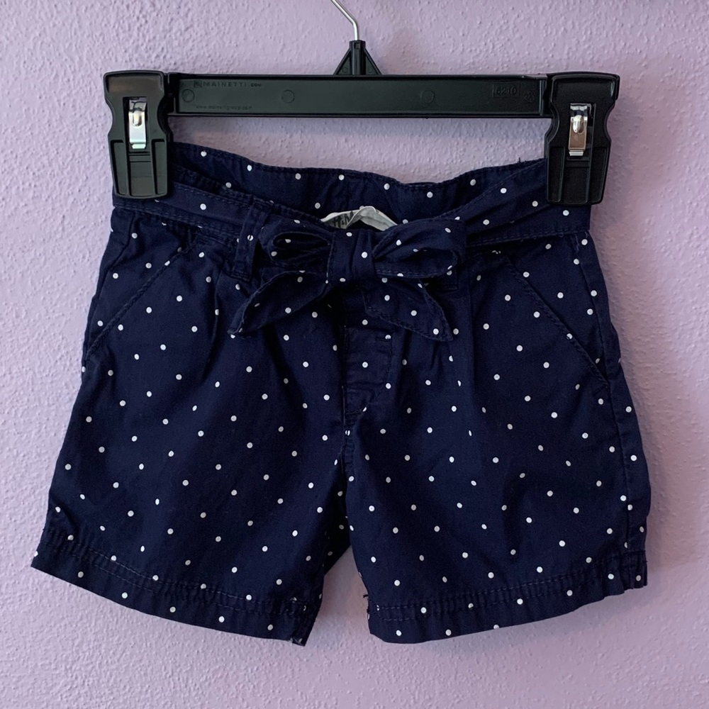 Toddler girls polka dot shorts